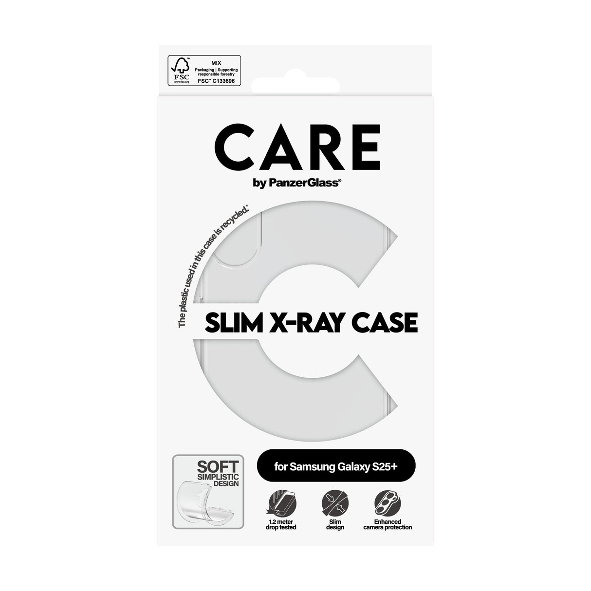 EAN 5715685016424 - PanzerGlass CARE™ by ® X-Ray Case Samsung Galaxy S25+ funda para teléfono móvil Transparente imagen 3