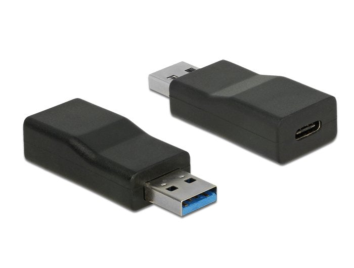 Delock Convertidor Usb 3.1 Gen 2 Typ-A Macho > Usb Tipo-C Hembra Activo Negro