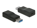 Delock Convertidor Usb 3.1 Gen 2 Typ-A Macho > Usb Tipo-C Hembra Activo Negro