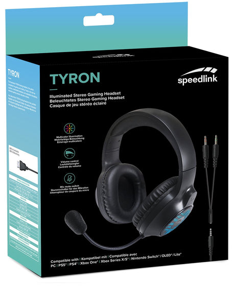 EAN 4027301401394 - SPEEDLINK TYRON Auriculares Alámbrico Diadema Juego Negro imagen 10