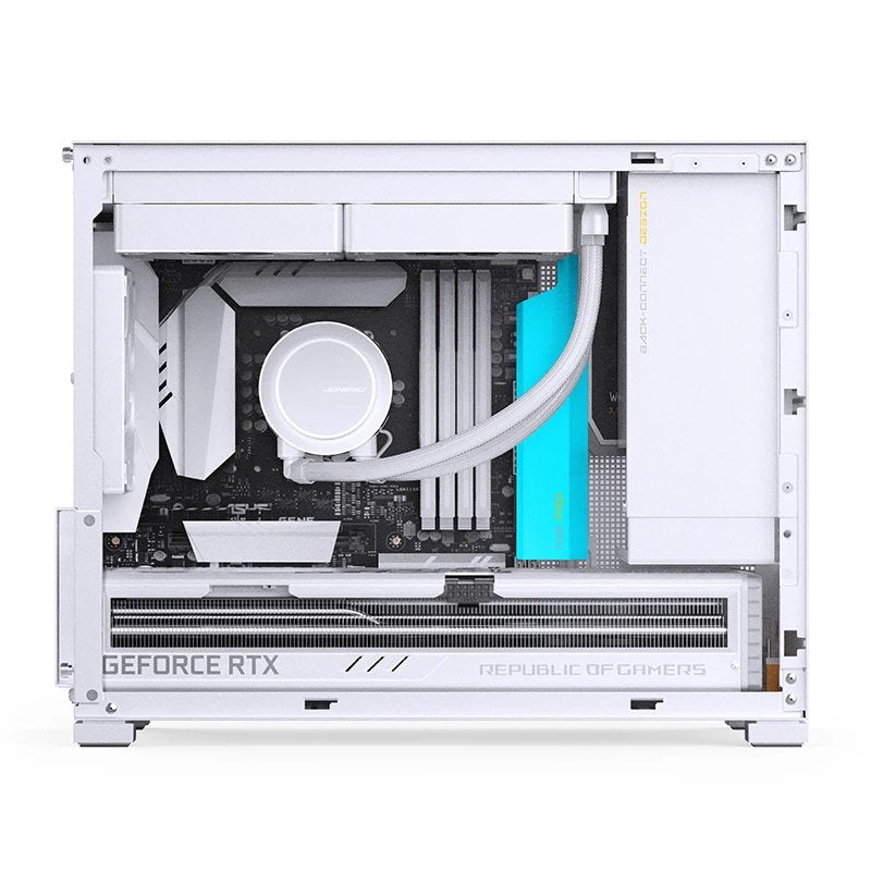 Jonsbo D32 Pro Blanco Pc-Gehäuse, Mini-Gehäuse, Matx, Tempered Glass - Weiss