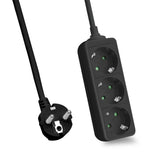 EAN 4005938628025 - Helos 262802 base múltiple 5 m 3 salidas AC Interior Negro imagen 1