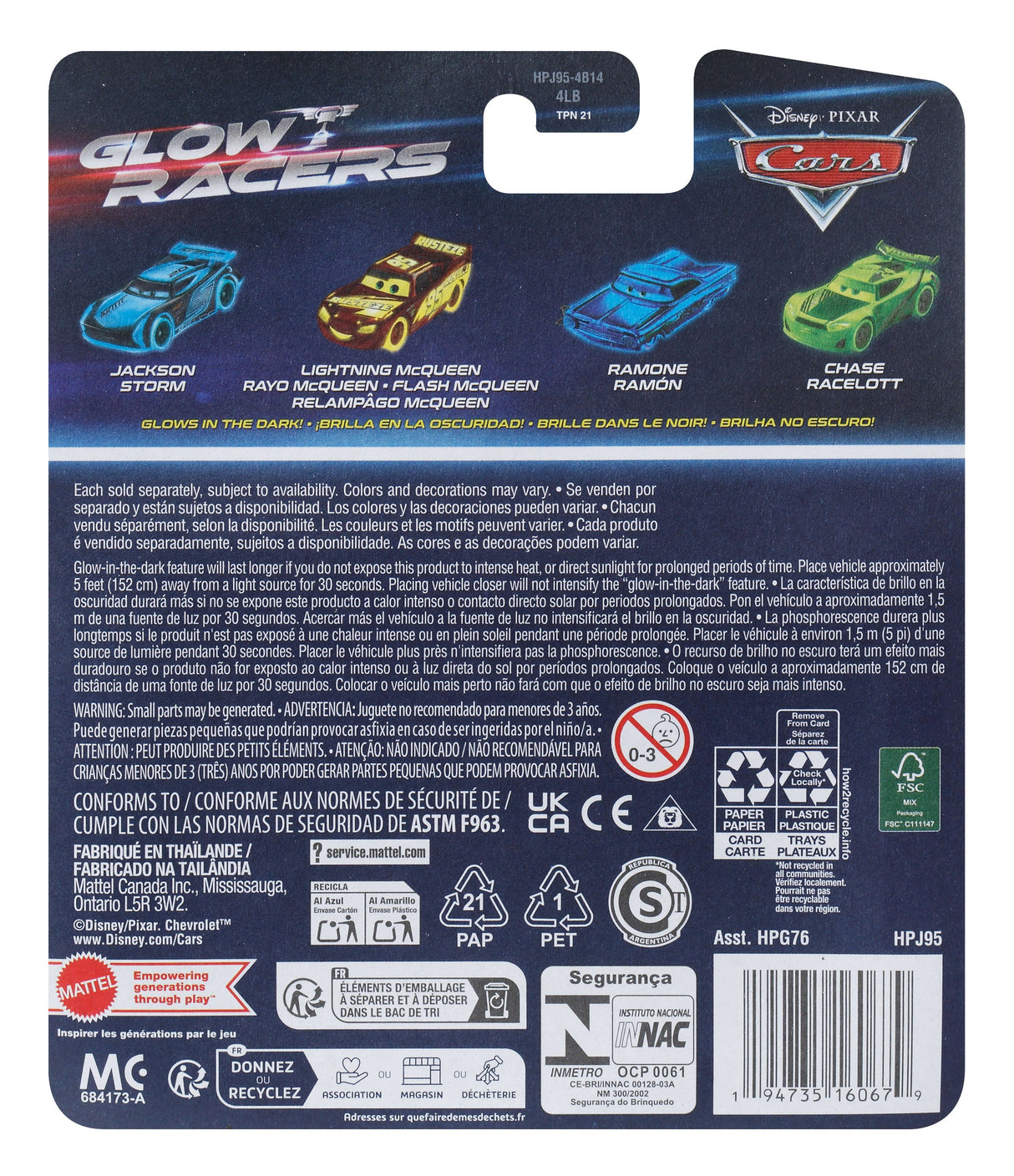 EAN 0194735160679 - Disney Pixar Cars HPJ95 vehículo de juguete imagen 4