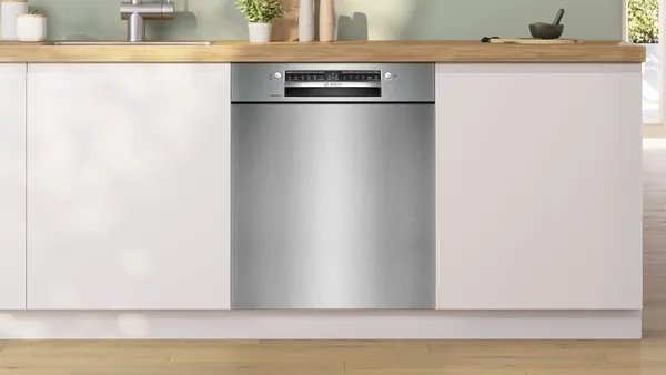 Bosch Home Smu4ecs28e Serie 4, Lavavajillas Acero Inoxidable Cepillado  Smu4ecs28e