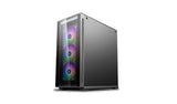 Caja Pc Deepcool E-Atx Matrexx 70-Add Rgb Black Tempered Glass Bahias 2x3'5,4x2'5/2xusb3.0/1xusb2.0/1xaudio(Hd)/1xmic/Cristal Templado