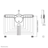 Soporte Neomounts Oled-W600black De Pared Para Tv 32-70" - Fijo