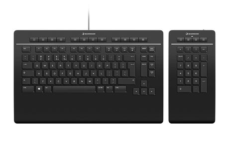 EAN 4260016341238 - 3Dconnexion Keyboard Pro with Numpad teclado Oficina USB + RF Wireless + Bluetooth QWERTY Nórdico Negro imagen 1