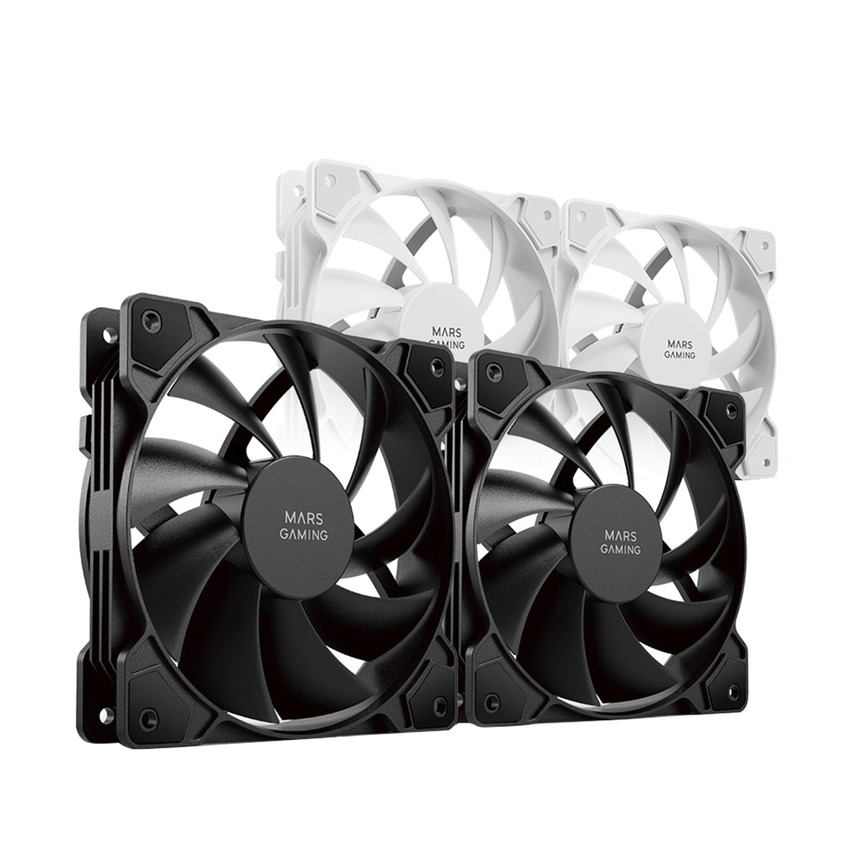 EAN 8435693102762 - Mars Gaming MFPROX2 sistema de refrigeración para ordenador Carcasa del ordenador Ventilador 12 cm 2 piez imagen 3