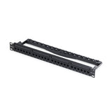 24 Port 1u Feed Through Patch Panel With Cable Management C6panelutp241uft