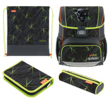 EAN 4008110370897 - Herlitz Loop Plus Wild Life juego de mochila escolar Niño Poliéster Negro, Verde, Naranja imagen 1