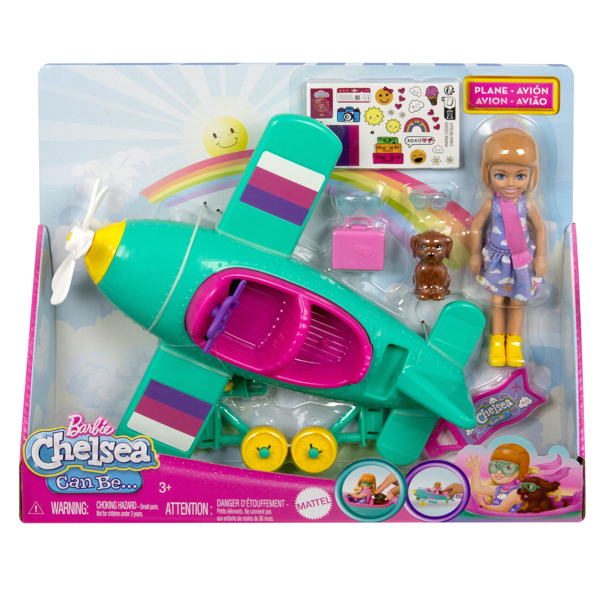 Muñeca  Mattel Barbie Family & Friends Nueva Chelsea Can Be Plane