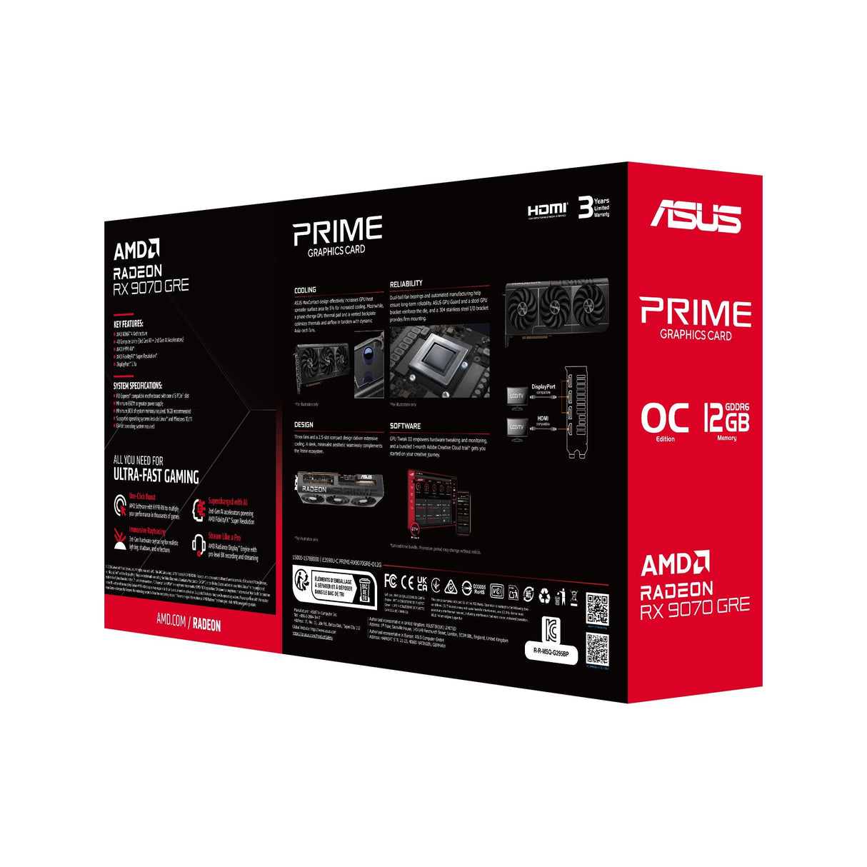 Asus Prime-Rx9070gre-O12g 12gb