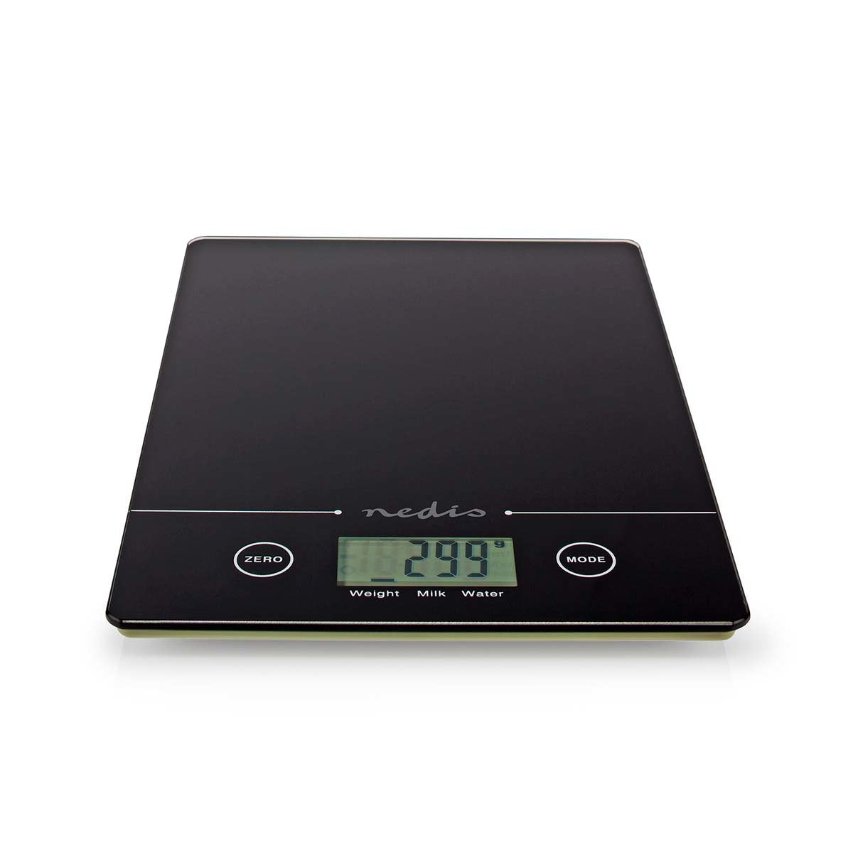 Nedis Bascula De Cocina  Digital  Cristal 3mm / Plastico   Negro