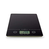 Nedis Bascula De Cocina  Digital  Cristal 3mm / Plastico   Negro