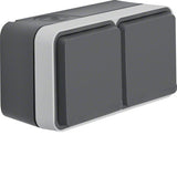 Berker 47843515 Fr-2fach Steckdose Waagerecht Schuko W.1 Grau
