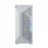 Nfortec Caja Gaming Cristal Templado Nervia White. Usb 3.0 A-Rgb. Blanco