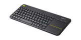 Teclado Checo Logitech K400 Plus Tv Rf Inalámbrico Qwertz Negro 920-007151