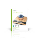 Nedis Bascula De Cocina  Digital  Madera / Plastico  Marron