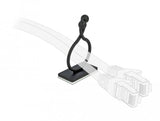 Delock Cabledriller Mit Klebesockel, Innen Ø 21,0 Mm, Schwarz 10 Stück