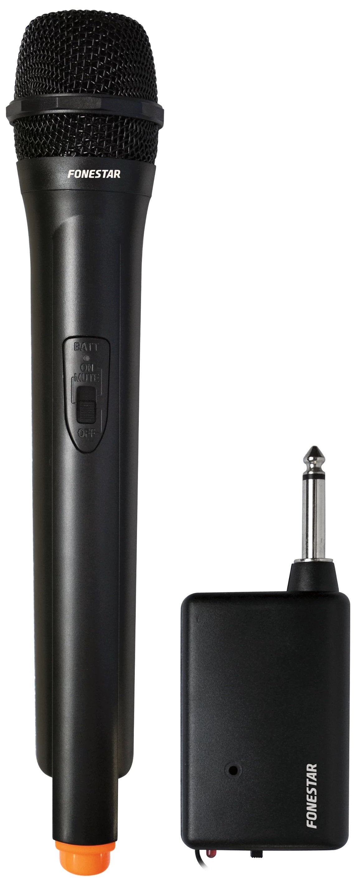 Micrófono Inalámbrico De Mano Fonestar Ik-163 2 Canales Conexión A Amplificador Canal Frecuencia Fija Vhf Fácil De Instalar