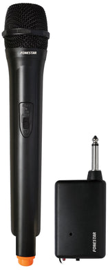 Micrófono Inalámbrico De Mano Fonestar Ik-163 2 Canales Conexión A Amplificador Canal Frecuencia Fija Vhf Fácil De Instalar