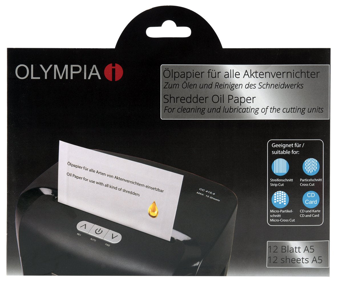 EAN 4030152091300 - Olympia 9130 accesorio para destructoras de papel Aceite lubricante 12 pieza(s) imagen 1