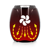 EAN 8713016048257 - Princess 182021 Sencillo 3,2 L Independiente 1400 W Freidora de aire caliente Negro imagen 21