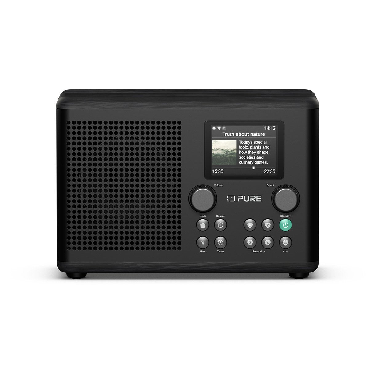 Pure Classic H4i Digitalradio Kaffee Schwarz Esche