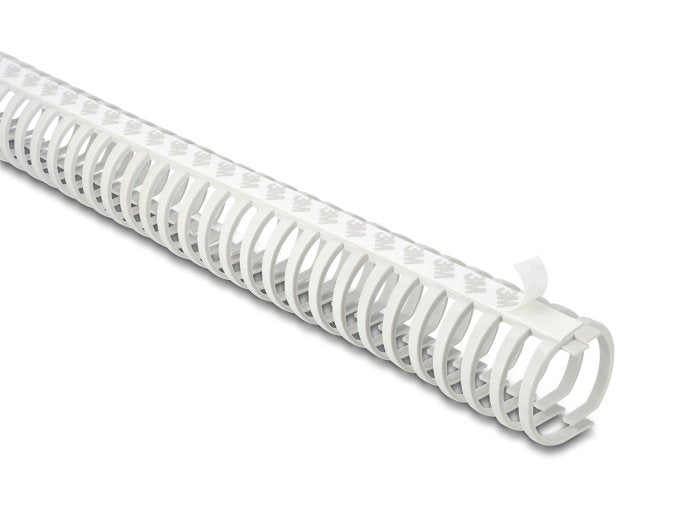 Delock Canaleta Para Cables Flexible Autoadhesivo Atornillable 45 X 46 Mm - Longitud 50 Cm Gris
