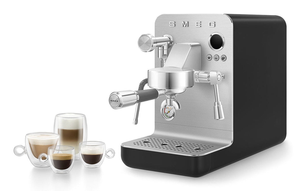 Cafetera Smeg Espresso Colección Negra Emc02blmeu