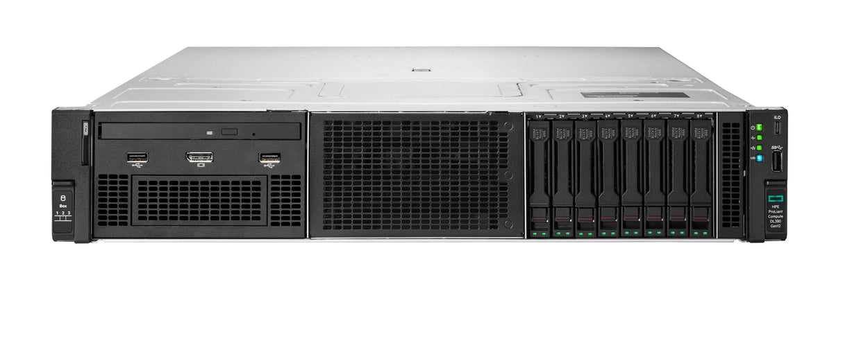Hpe Sc Dl380 2u Gen12 6515p 16c ( 2.4 Ghz 150w)  64gb (2x32g)  8 X Hot Plug 2.5in Sff Form Factor  X1 Tri-Mode Basic Carrier Mr408i-O No Optical 2x1000w 3 Años Nbd