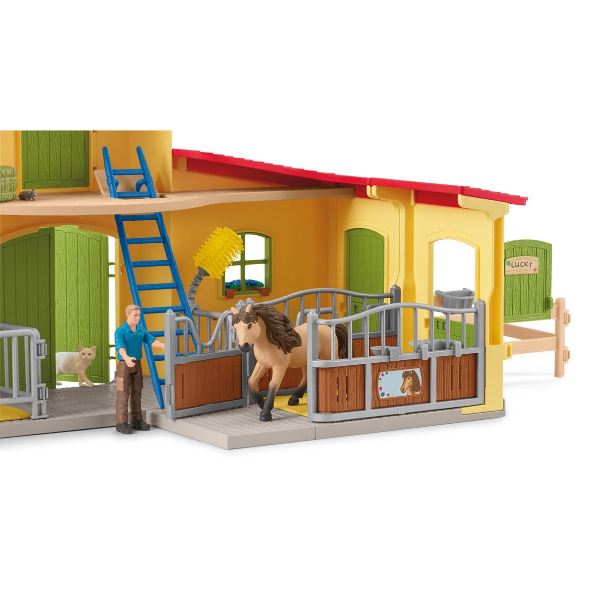 Figura Schleich Farm World Caja De Pony Con Caballo Islandés, 42609