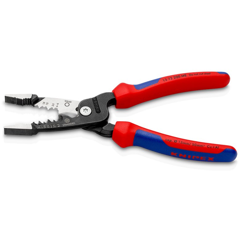 EAN 4003773088936 - Knipex 13 72 200 ME pelacable Negro, Azul, Rojo, Acero inoxidable imagen 2