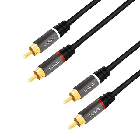 EAN 4052792052466 - LogiLink CA1209 cable de audio 10 m 2 x RCA Negro imagen 1