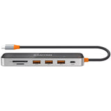 Canyon Hub Ds-13 7en1 4k Usb-C Transparente Gris Espacio