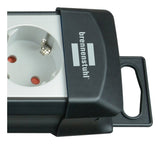 Brennenstuhl Premium-Line 6 Vías Con Interruptor, Negro / Gris Claro, 5 M