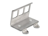 Delock 88139 Soporte Metálico Keystone De 3 Puertos Para Riel Din