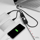 EAN 8595247903525 - Axagon HUE-S2B hub de interfaz USB 3.2 Gen 1 (3.1 Gen 1) Type-A 5000 Mbit/s Negro imagen 5