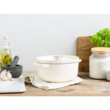 Kitchenaid Bräter Mit Deckel Gusseisen 22cm, Creme