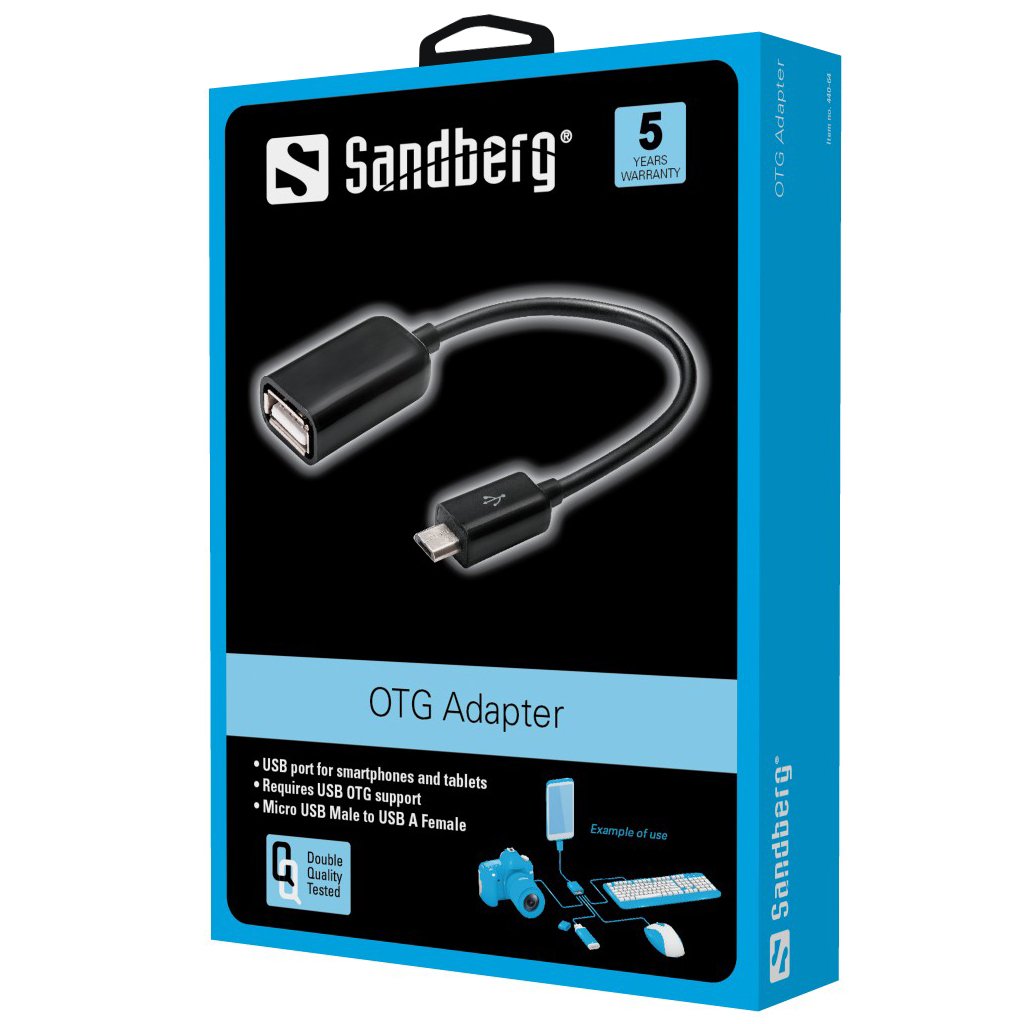 Adaptador Sandberg Otg Microusb M - Usb F