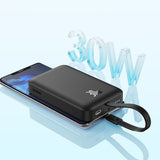 EAN 6932172642785 - Baseus MAGSAFE MINI TYPE-C KABLOLU WIRELESS POWERBANK 10.000 MAH 30W SIYAH Litio 10000 mAh Negro imagen 4
