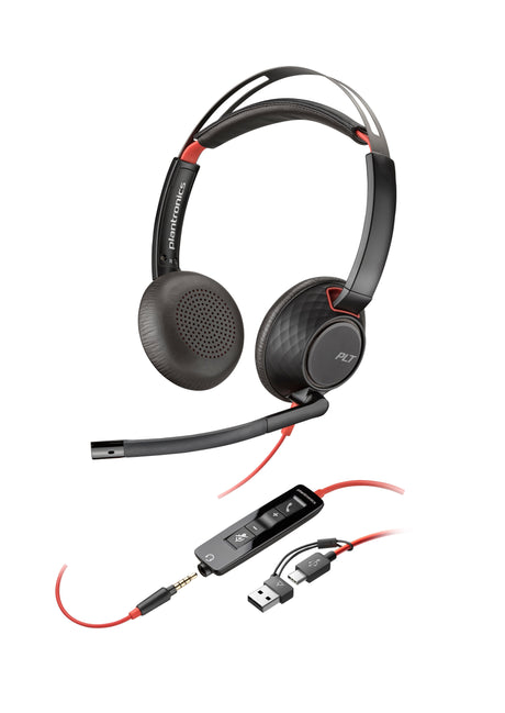 EAN 0197498433103 - Poly Blackwire 5220 Stereo USB-C Headset +3.5mm Plug +USB-C/A Adapter (Bulk) Alámbrico Diadema Llamadas/M imagen 4