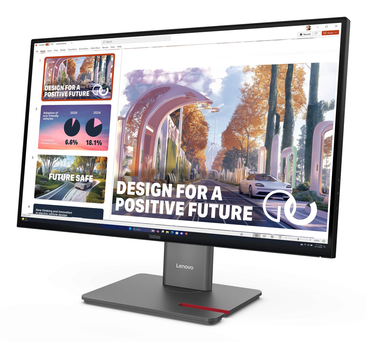 EAN 0198156536532 - Lenovo ThinkVision P27QD-40 pantalla para PC 68,6 cm (27") 2560 x 1440 Pixeles Wide Quad HD LED Negro imagen 2