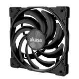 Ventilador Pc Akasa Alucia Xs Slim 120 Mm - Negro