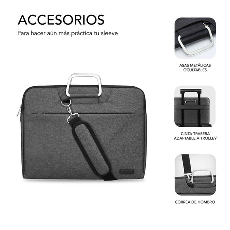 EAN 8436586741334 - SUBBLIM SUB-LS-1BS0002 maletines para portátil 35,6 cm (14") Gris imagen 6