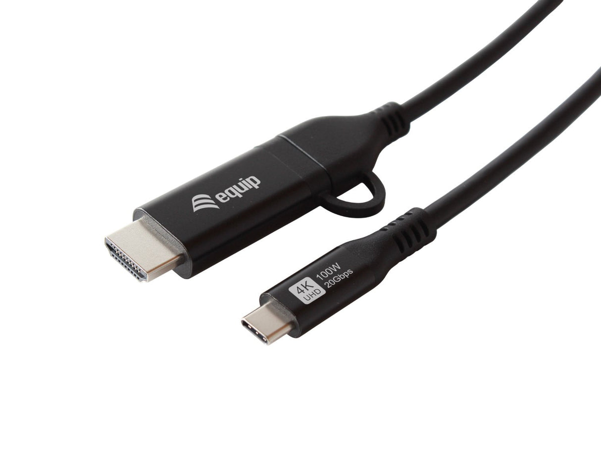 Equip Adaptador Usb-C->Usb-C+Hdmi Pd100w 4k 60hz 1.00m Alu.