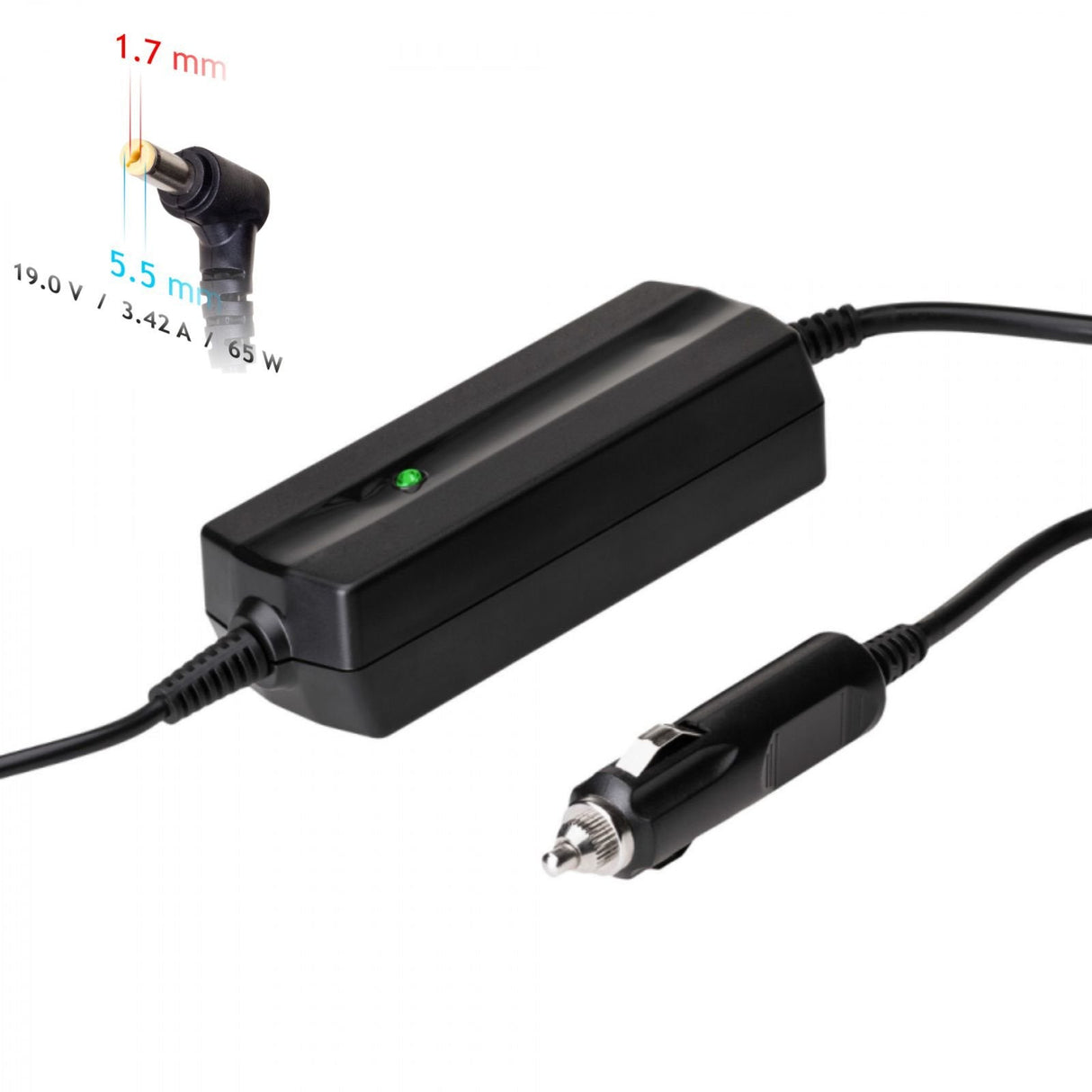 EAN 5901720133588 - Akyga Car notebook power supply Dedicated AK-ND-34 19V/3.42A 65W 5.5x1.7 mm ACER adaptador e inversor de  imagen 1