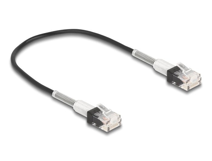 Delock 80387 Rj45 Cable De Red Con Doble Protección Contra Doblado Cat.6a Utp 30cm