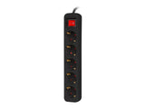 EAN 5901969429176 - Lanberg PS1-05F-0300-BK base múltiple 3 m 5 salidas AC Interior Negro imagen 3