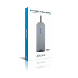 EAN 8436574706260 - AISENS ASUC-9P001-GR base para portátil y replicador de puertos Alámbrico Thunderbolt 3 imagen 6
